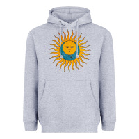 Heather Grey king crimson Heavyweight Hoodie - linhVisuals