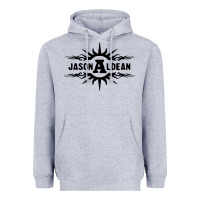 Heather Grey jason aldean Heavyweight Hoodie - linhVisuals