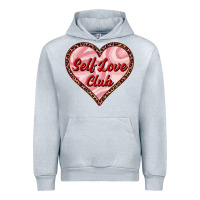 Heather Grey self love club valentine's day Urban Hoodie - RanaPortraitStore