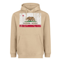 Mushroom california flag womens mens heavy distressed vintage gift t shirt Heavyweight Hoodie - linhVisuals