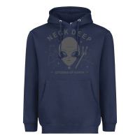 Navy neck deep clässic Heavyweight Hoodie - linhVisuals