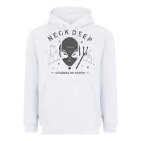 White neck deep clässic Heavyweight Hoodie - linhVisuals