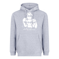Heather Grey wolf alice  müsïc Heavyweight Hoodie - linhVisuals