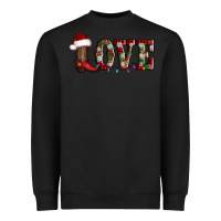 Black love christmas boots Heavyweight Sweatshirt - AdoDesignShop