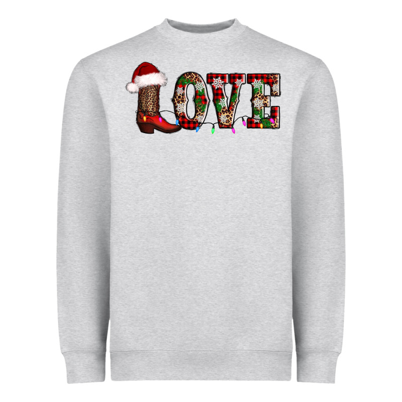 Love Christmas Boots Heavyweight Sweatshirt by AdoDesignShop | Teevron