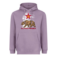 Lavender california republic communist kalifornia t shirt Heavyweight Hoodie - linhVisuals