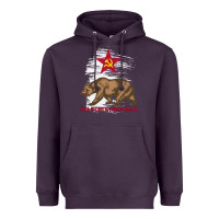 Plum california republic communist kalifornia t shirt Heavyweight Hoodie - linhVisuals
