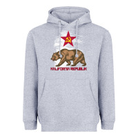 Heather Grey california republic communist kalifornia t shirt Heavyweight Hoodie - linhVisuals