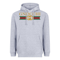 Heather Grey gnocchi Heavyweight Hoodie - linhVisuals