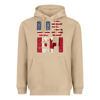 Mushroom canada us eh american canadian flag vintage america colors patriotic g Heavyweight Hoodie - linhVisuals