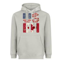 Moon Dust canada us eh american canadian flag vintage america colors patriotic g Heavyweight Hoodie - linhVisuals