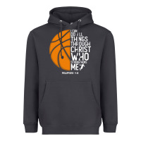 Smoke christian basketball i can do all things through christ philippians 41 Heavyweight Hoodie - linhVisuals