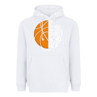 White christian basketball i can do all things through christ philippians 41 Heavyweight Hoodie - linhVisuals