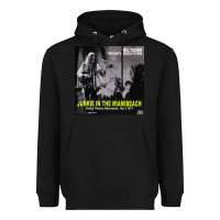 Black Neil Young Heavyweight Hoodie - linhVisuals