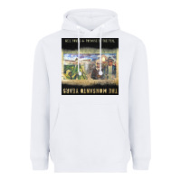 White Neil Young Heavyweight Hoodie - linhVisuals