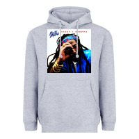 Heather Grey buju banton reggae Heavyweight Hoodie - linhVisuals