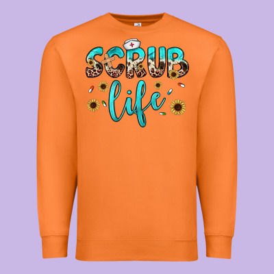 Scrub Life Premium Sweatshirt Designed By Jahusdesignshop