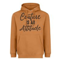 Meerkat couture is an attitude inspirational fashion quote cute lettering text Heavyweight Hoodie - linhVisuals