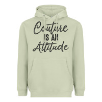 Matcha couture is an attitude inspirational fashion quote cute lettering text Heavyweight Hoodie - linhVisuals