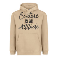 Mushroom couture is an attitude inspirational fashion quote cute lettering text Heavyweight Hoodie - linhVisuals