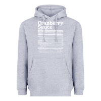 Heather Grey cranberry sauce nutrition facts funny thanksgiving christmas food nutr Heavyweight Hoodie - linhVisuals