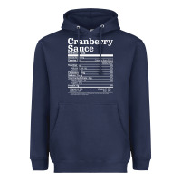 Navy cranberry sauce nutrition facts funny thanksgiving christmas food nutr Heavyweight Hoodie - linhVisuals