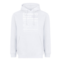 White cranberry sauce nutrition facts funny thanksgiving christmas food nutr Heavyweight Hoodie - linhVisuals