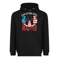 Black crawfish boil master american  flag us big red lobster design Heavyweight Hoodie - linhVisuals