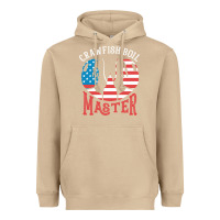 Crawfish Boil Master American  Flag Us Big Red Lobster Design Heavyweight Hoodie | Teevron