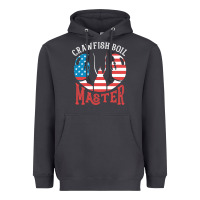 Smoke crawfish boil master american  flag us big red lobster design Heavyweight Hoodie - linhVisuals