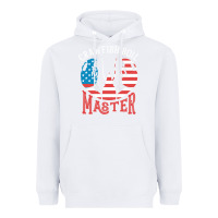 White crawfish boil master american  flag us big red lobster design Heavyweight Hoodie - linhVisuals