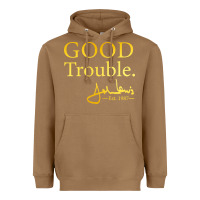 Toasted Coconut good trouble john lewis signature Heavyweight Hoodie - linhVisuals