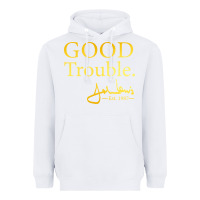 White good trouble john lewis signature Heavyweight Hoodie - linhVisuals