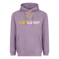 Lavender cycologist funny cycling and bicycle sport design cycler humor gift bi Heavyweight Hoodie - linhVisuals