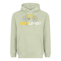 Cycologist Funny Cycling And Bicycle Sport Design Cycler Humor Gift Bi Heavyweight Hoodie | Teevron