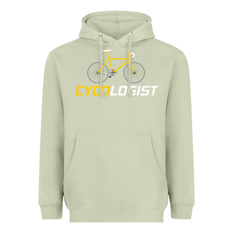 Cycologist Funny Cycling And Bicycle Sport Design Cycler Humor Gift Bi Heavyweight Hoodie by linhVisuals | Teevron
