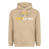 Mushroom cycologist funny cycling and bicycle sport design cycler humor gift bi Heavyweight Hoodie - linhVisuals