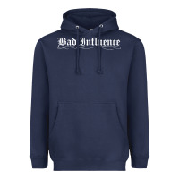 Navy bad influence funny Heavyweight Hoodie - linhVisuals