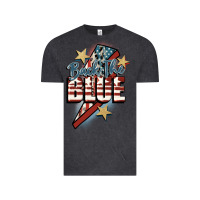 Vintage Black Back the blue Vintage Tee - FaDigitalArtStudio