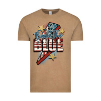Vintage Coffee Back the blue Vintage Tee - FaDigitalArtStudio