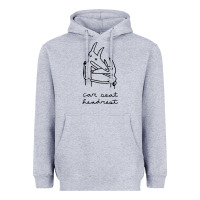 Heather Grey Car Seat Headrest Heavyweight Hoodie - linhVisuals