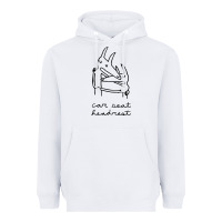 White Car Seat Headrest Heavyweight Hoodie - linhVisuals