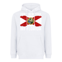 White don't new york my florida vintage flag funny saying gift Heavyweight Hoodie - linhVisuals