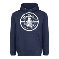 Navy birdland jazz club Heavyweight Hoodie - linhVisuals