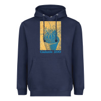 Navy galaxie 500 retro vintage look fan design Heavyweight Hoodie - linhVisuals