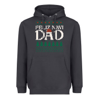 Smoke feliz navi dad ugly christmas sweater funny spanish xmas pun gift for Heavyweight Hoodie - linhVisuals