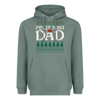 Sage feliz navi dad ugly christmas sweater funny spanish xmas pun gift for Heavyweight Hoodie - linhVisuals