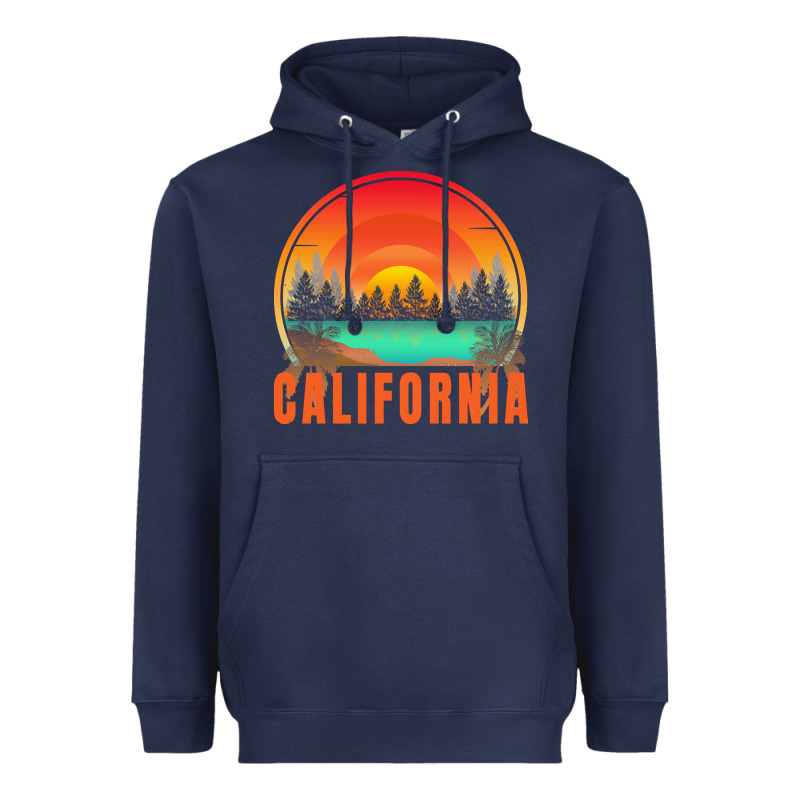 California T  Shirt California Sunset Vintage Trees Scenery T  Shirt Heavyweight Hoodie by linhVisuals | Teevron