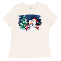 Bone teeth snow party costom ado Ladies Tee - OliviaCreatesArt