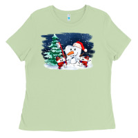 Matcha teeth snow party costom ado Ladies Tee - OliviaCreatesArt